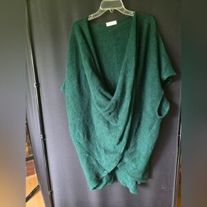 Sleeping on Snow Dark Green Knit Sweater By Anthropologie